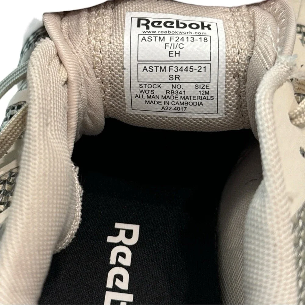 Reebok Floatride Energy Tactical RB341 Shoe Cream Composite Toe Safety Size 12M